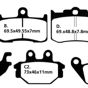 PASTIGLIE FRENO PER PINZE AFTERMARKET