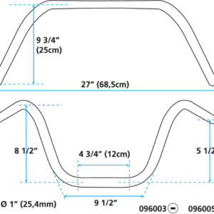 APEHANGER DA UN POLLICE DI DIAMETRO