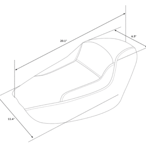 SELLA C.C. RIDER TAPER TAIL SINGOLA PER SPORTSTER