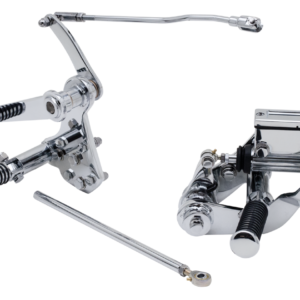 KIT COMANDI AVANZATI CROMATI CON POMPA FRENO PER BIG TWIN