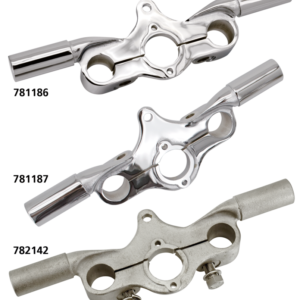 MORSETTI PIASTRE SUPERIORI V-TWIN PER VECCHIE FORCELLE SPRINGER