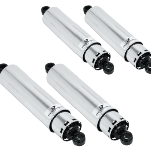 AMMORTIZZATORI A GAS "AMERICAN TUNED" CON COPERCHIO CROMATO