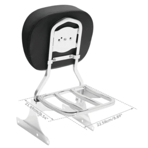 KIT SISSY BAR RIGIDO CON PORTAPACCHI PER SOFTAIL