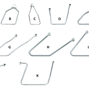 SUPPORTI CROMATI PER BORSE LATERALI