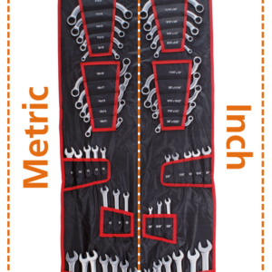 SET DI 50 PEZZI DI CHIAVI METRICHE E IN POLLICI
