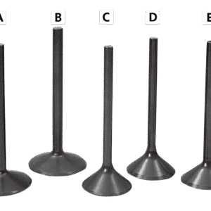 VALVOLE MAGGIORATE PRECISION MACHINING CON STELO LISCIO