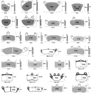 GALFER ANTERIORI PASTIGLIE FRENO