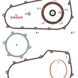 GUARNIZIONI, O-RING E PARAOLI PER PRIMARIE TWIN CAM A 6 MARCE 2006-2017