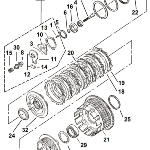 PARTI FRIZIONE PER ULTIMI SPORTSTER 1984-1990