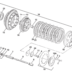 PARTI FRIZIONE PER BIG TWIN DAL 1984 AL 1989