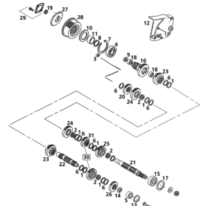 INGRANAGGI E ALBERI CAMBIO PER SPORTSTER 1991-2005