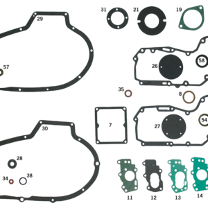 GUARNIZIONI, O-RING & PARAOLI PER SPORTSTER IRONHEAD 1972-1985