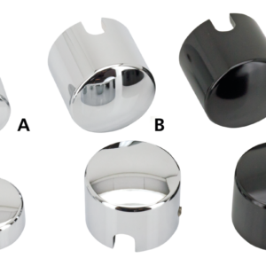 COPRI PERNO RUOTA POSTERIORE GENUINE ZODIAC NERI E CROMATI