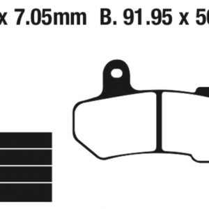 EBC POSTERIORI PASTIGLIE FRENO