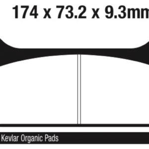 EBC POSTERIORI PASTIGLIE FRENO