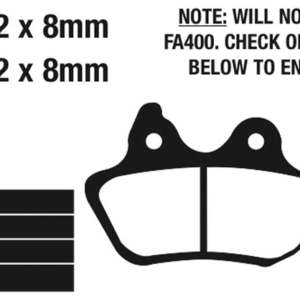 EBC POSTERIORI PASTIGLIE FRENO