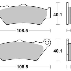 SBS SET DI PASTIGLIE FRENO, ANTERIORI