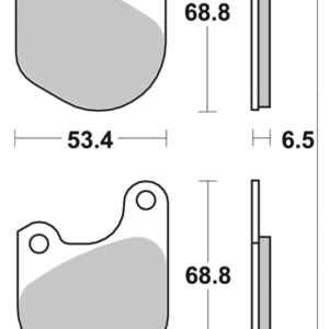 SBS SET DI PASTIGLIE FRENO, ANTERIORI