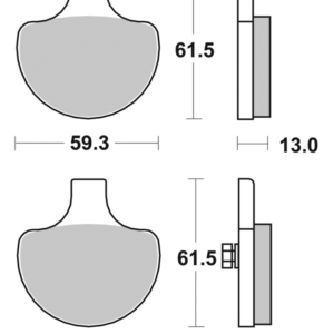 SBS SET DI PASTIGLIE FRENO, ANTERIORI