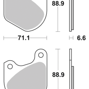 SBS SET DI PASTIGLIE FRENO, ANTERIORI