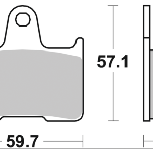 SBS SET DI PASTIGLIE FRENO, POSTERIORI