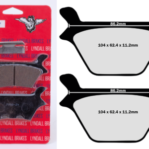 LYNDALL SET DI PASTIGLIE FRENO, POSTERIORI