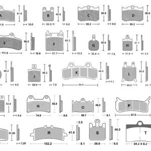 PASTIGLIE FRENO PER PINZE AFTERMARKET