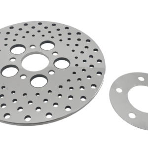 DISCHI FRENO IN ACCIAIO INOX LUCIDATO E FORATO