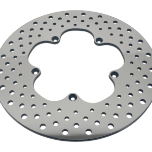 DISCHI FRENO IN ACCIAIO INOX LUCIDATO E FORATO