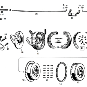 CONTROLI FRENO POSTERIORE WL41-UP