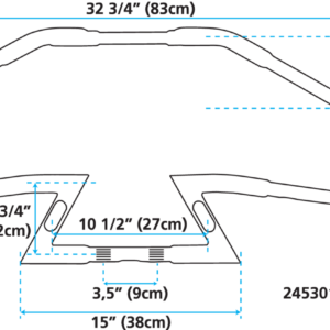 MANUBRI Z-BAR ZODIAC BEEFY CON LUCI A LED INTEGRATE