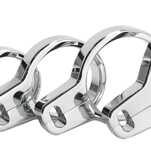 MORSETTI CROMATI IN ALLUMINIO BILLET PER DOPPIO CAVO