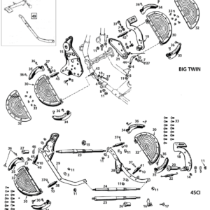 PARTI PER PEDANE PRIMI BIG TWIN & 45CI
