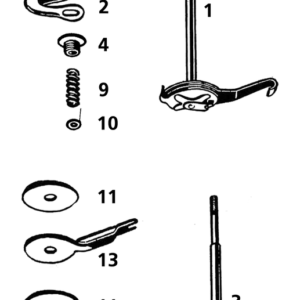 REGISTRO DI STERZO PER FORCELLE SPRINGER 1936-1957