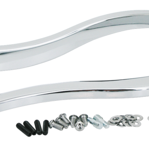 SUPPORTI PARAFANGO IN BILLET CROMATI PER SOFTAIL