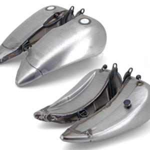 SERBATOIO IN ACCIAIO FLAT-SIDE ALLUNGATO DI 4" PER SOFTAIL