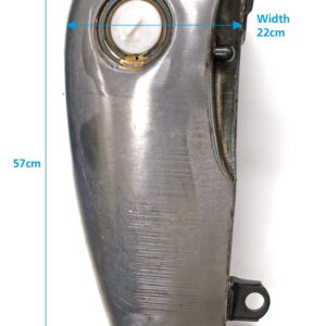 SERBATOIO IN ACCIAIO FLAT-SIDE ALLUNGATO DI 4" PER SOFTAIL
