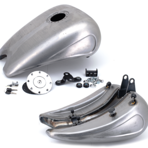 SERBATOIO IN ACCIAIO ALLUNGATO DI 2" CON INCAVI PER SOFTAIL