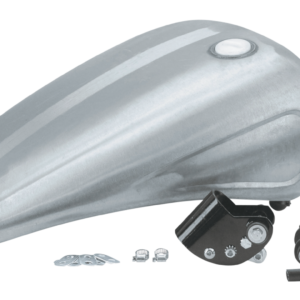 SERBATOIO IN ACCIAIO ALLUNGATO DI 2 CON INCAVI PER SPORTSTER