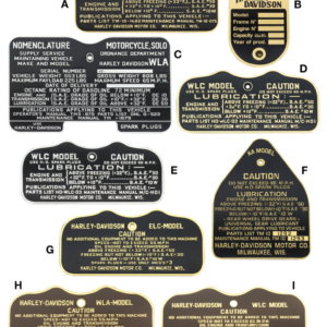 PIASTRINE DATI & AVVISI VINTAGE