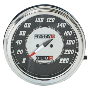 TACHIMETRO CON QUADRANTE NERO STILE 1946-1947