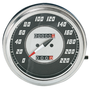 TACHIMETRO CON QUADRANTE NERO STILE 1946-1947