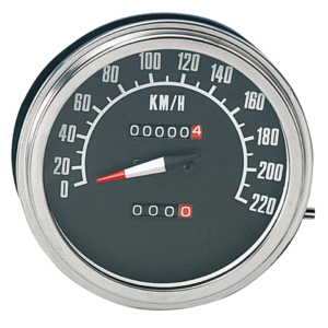 TACHIMETRO CON QUADRANTE NERO STILE 1968-1984