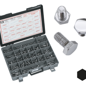 ASSORTIMENTO BULLONI A TESTA ESAGONALE CROMATI