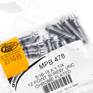 ASSORTIMENTO BULLONI A TESTA POLIGONALE CROMATI