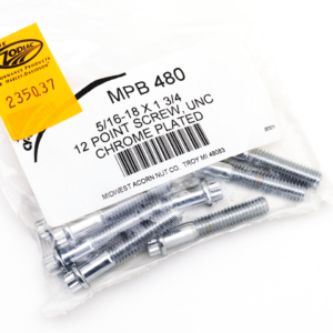 ASSORTIMENTO BULLONI A TESTA POLIGONALE CROMATI