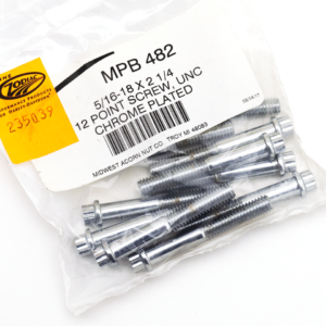 ASSORTIMENTO BULLONI A TESTA POLIGONALE CROMATI