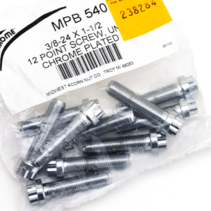 ASSORTIMENTO BULLONI A TESTA POLIGONALE CROMATI