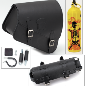 BORSA TEXAS LEATHER DA TELAIO SPORTSTER CON PORTA BOTTIGLIA