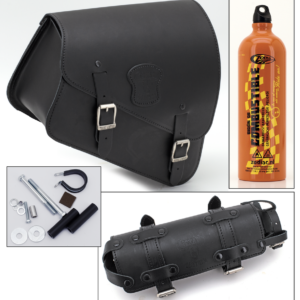 BORSA TEXAS LEATHER DA TELAIO SPORTSTER CON PORTA BOTTIGLIA